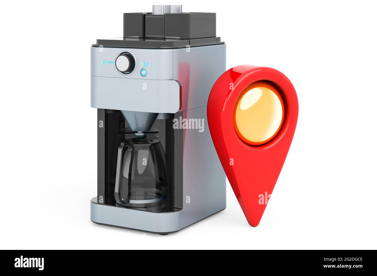 Map top coffee machine