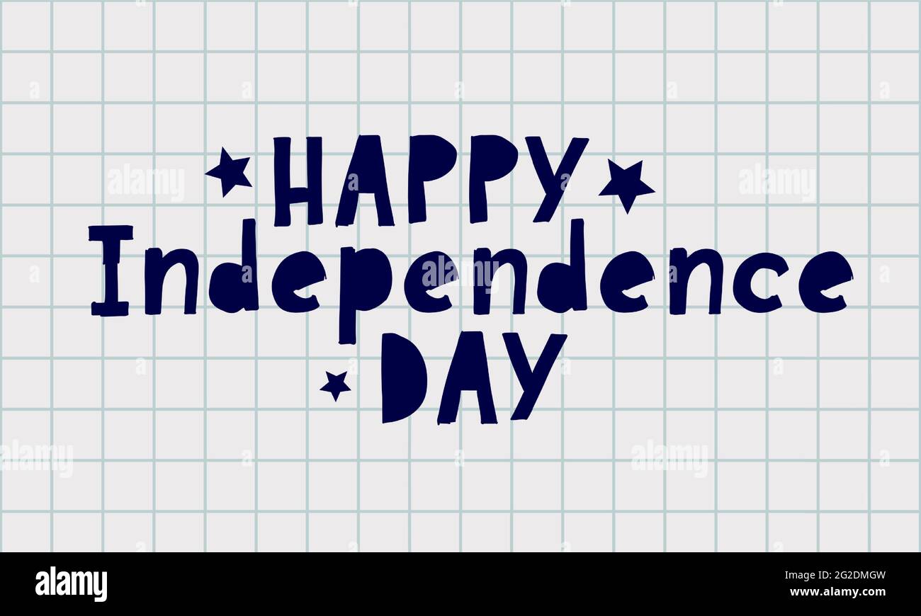 4th of july independence day lettering Stock Vector Image & Art - Alamy