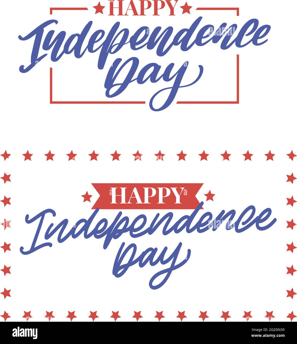 4th of july independence day lettering Stock Vector Image & Art - Alamy