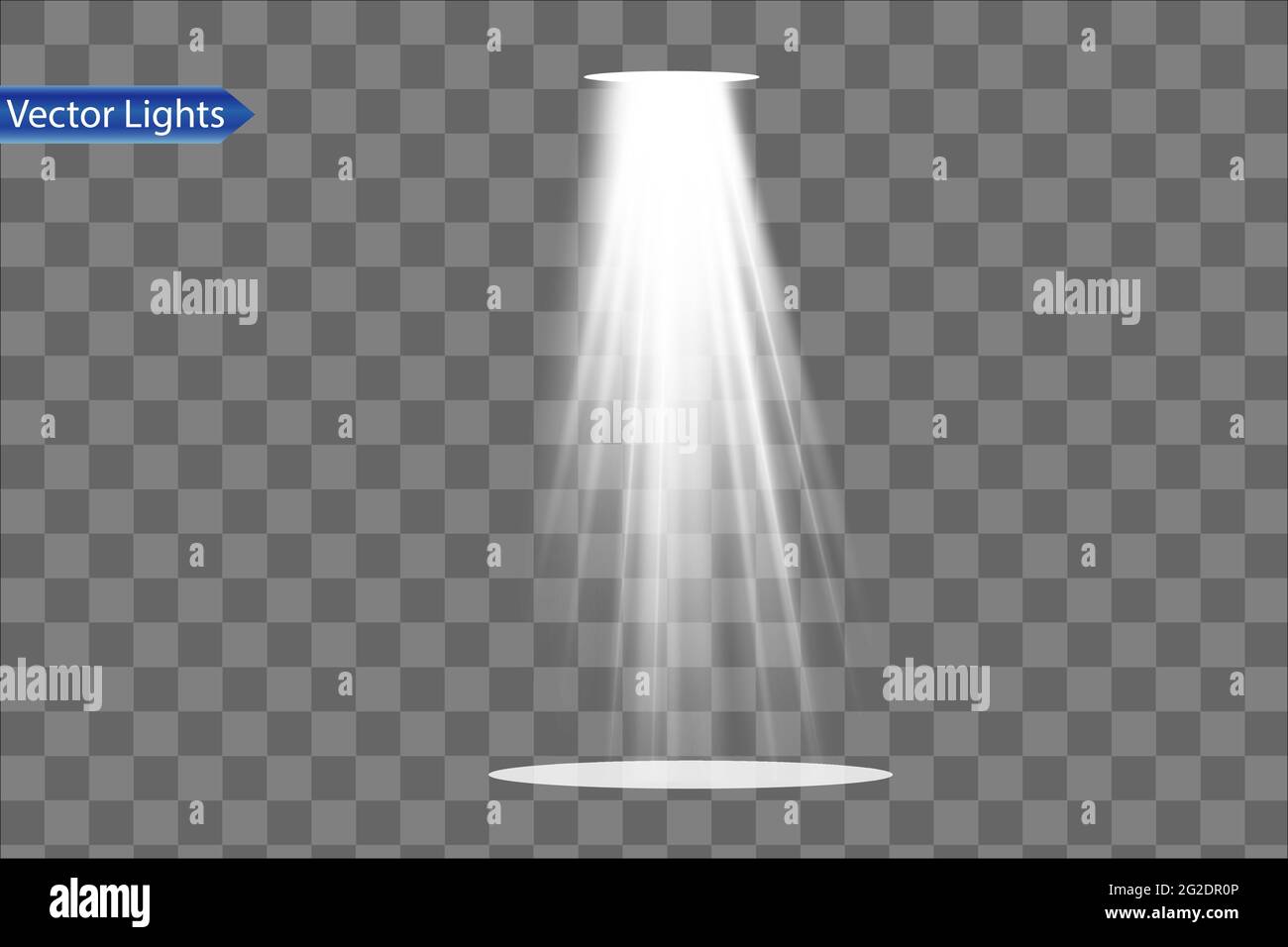 Vector spotlight. Light effect.Glow isolated white transparent light ...
