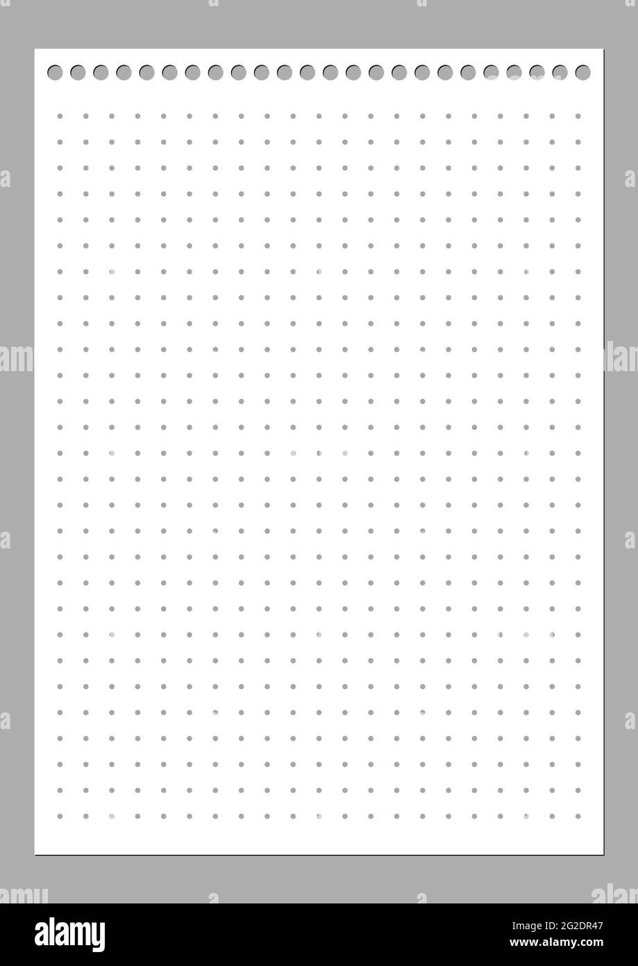 Graph Paper Printable Dotted Grid Paper On White Background