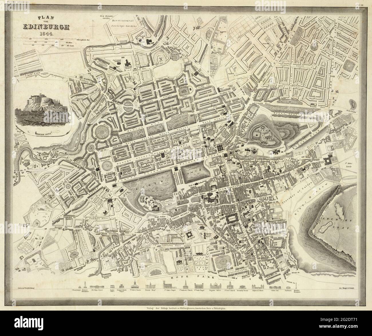 Edinburgh Map, Old Edinburgh Map