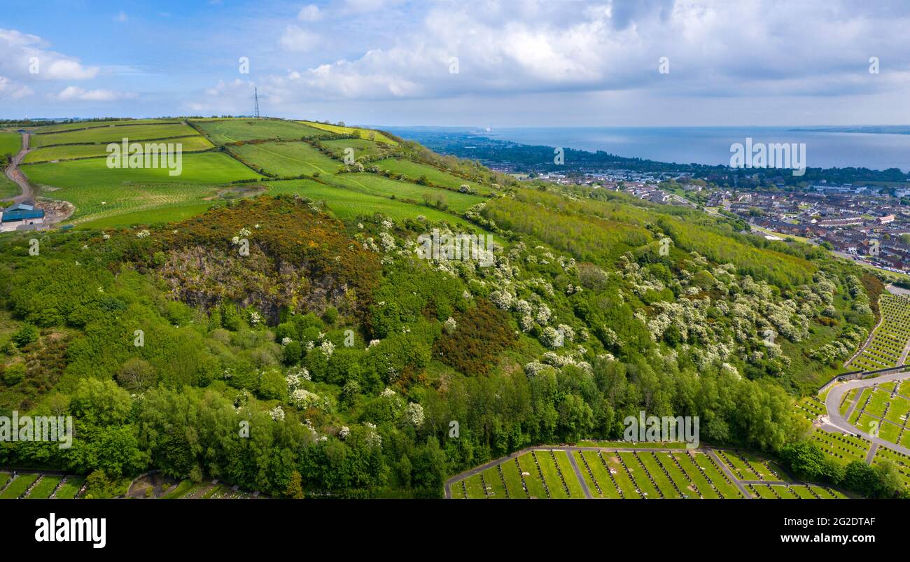 Aerial View of Carnmoney Hill, Newtownabbey Stock Photo Alamy