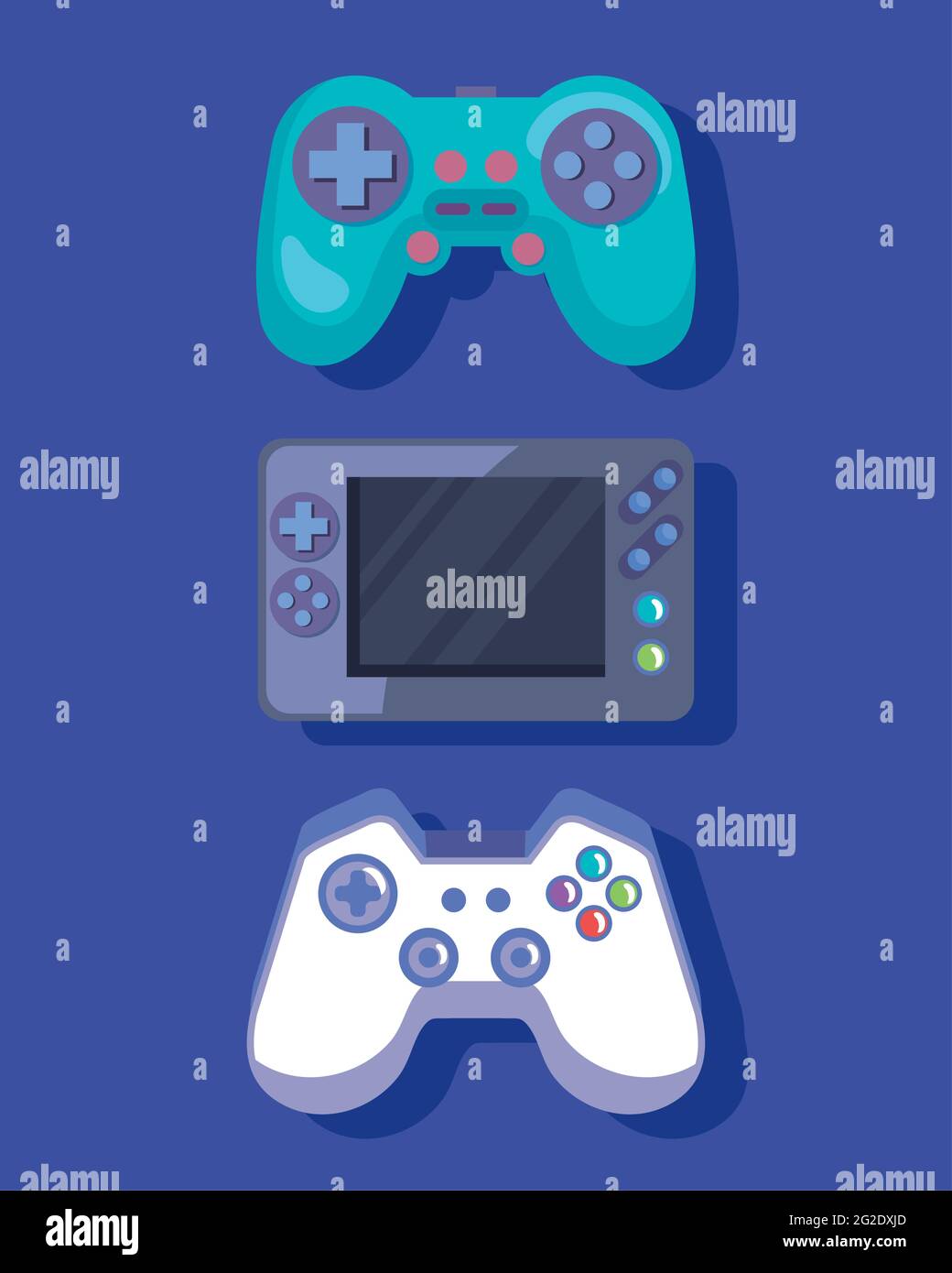 Joystick controls Stock Vector Images - Alamy