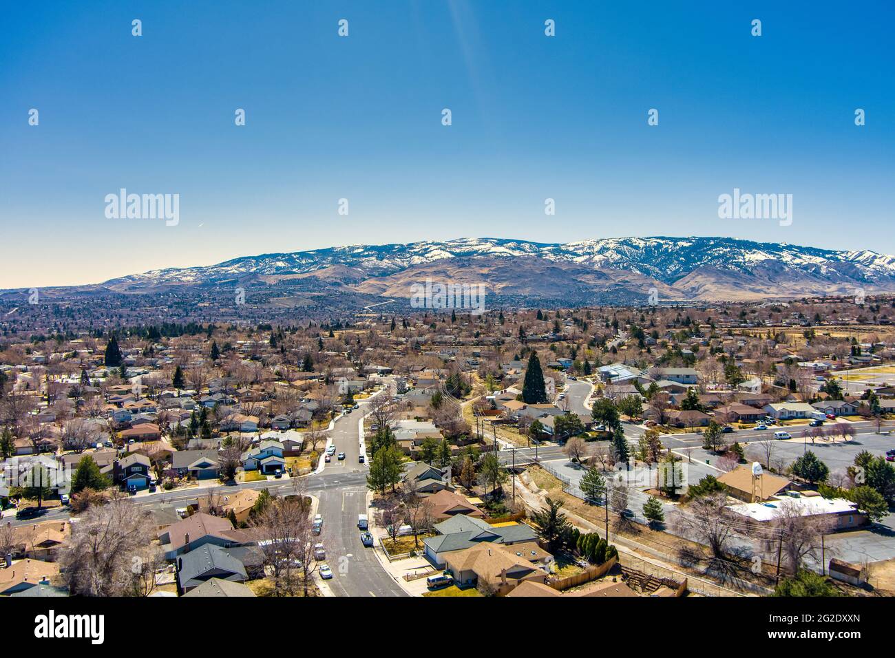 Aerial view of the Northwest Reno Nevada urban area Stock Photo Alamy