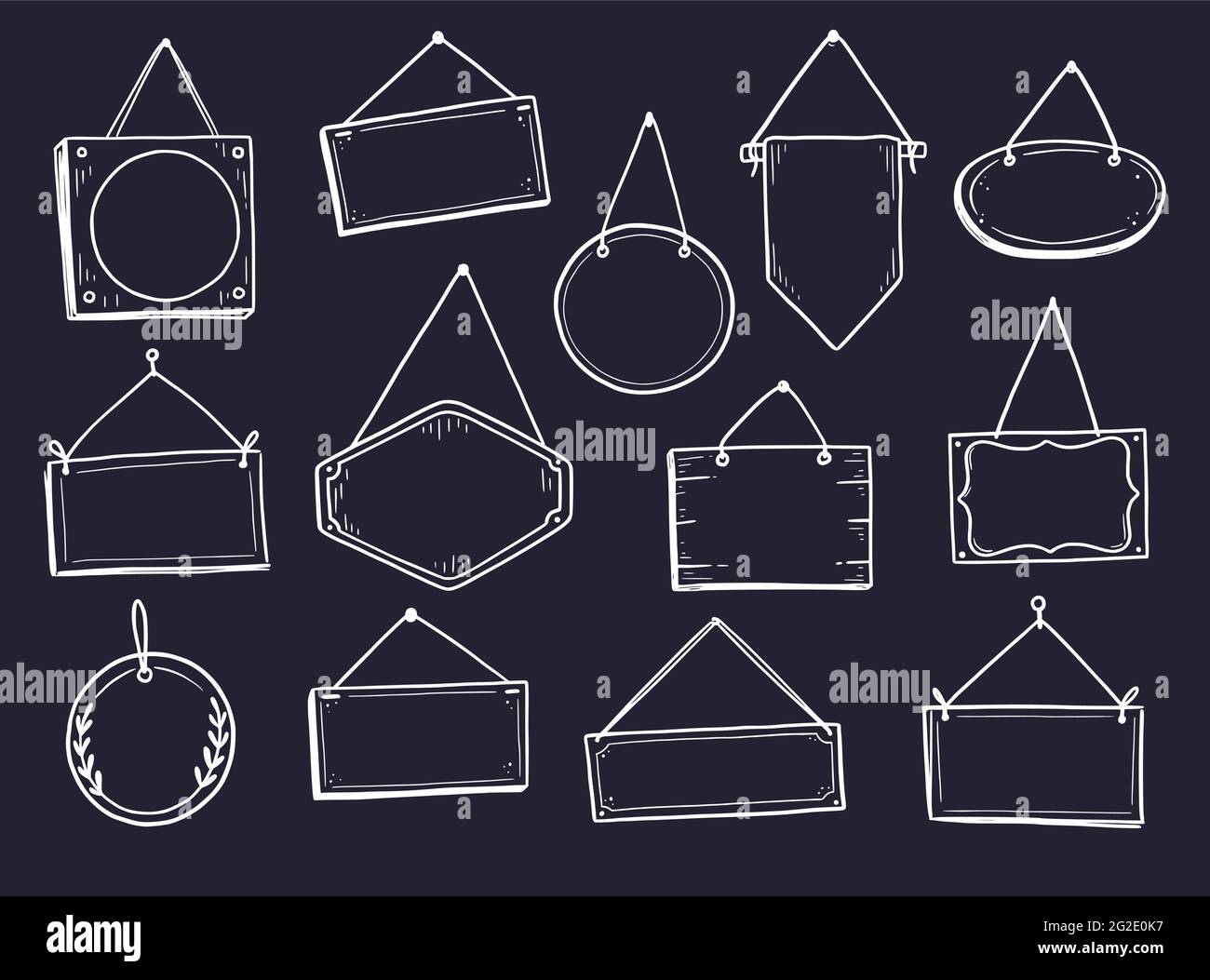 Hand drawn set of open and closed door sign frame. Doodle sketch Within Door Label Template Hand drawn set of open and closed door sign frame. Doodle sketch Within Door Label Template