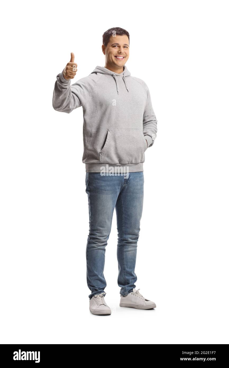 Grey hoodie and jeans best sale