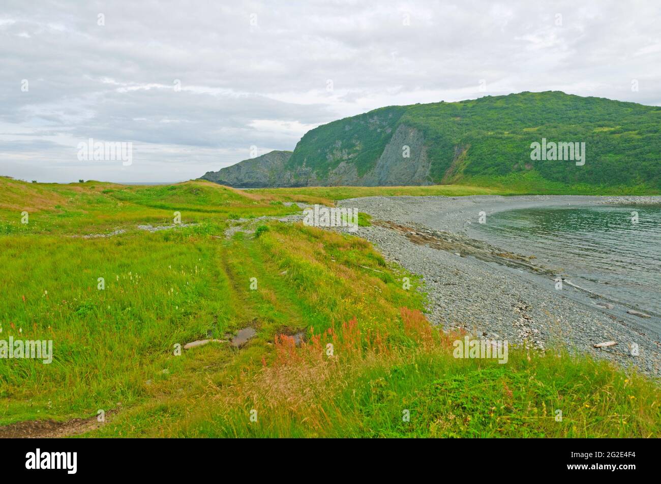 The Fox Island Trail in Champney's West, Newfoundland, Canada Stock