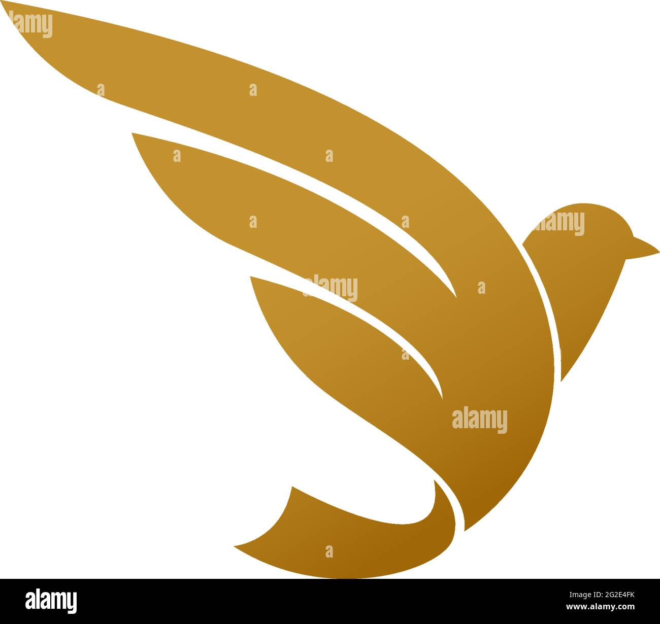 Bird dove icon logo design template illustration vector Stock Vector