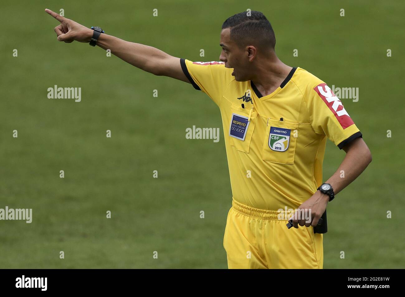 Luiz Otavio of Bahia Celebrates his goal (1-1) during the Brazilian  National league (Campeonato Brasileiro) football match between Palmeiras v  Bahia at Allianz Parque formerly known as Palestra Italia in Sao Paulo