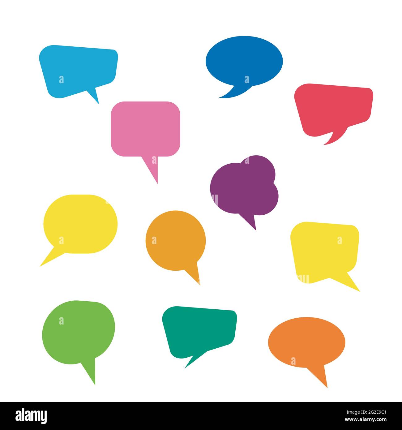Speech bubble icon Logo template vector illustration Stock Vector Image ...