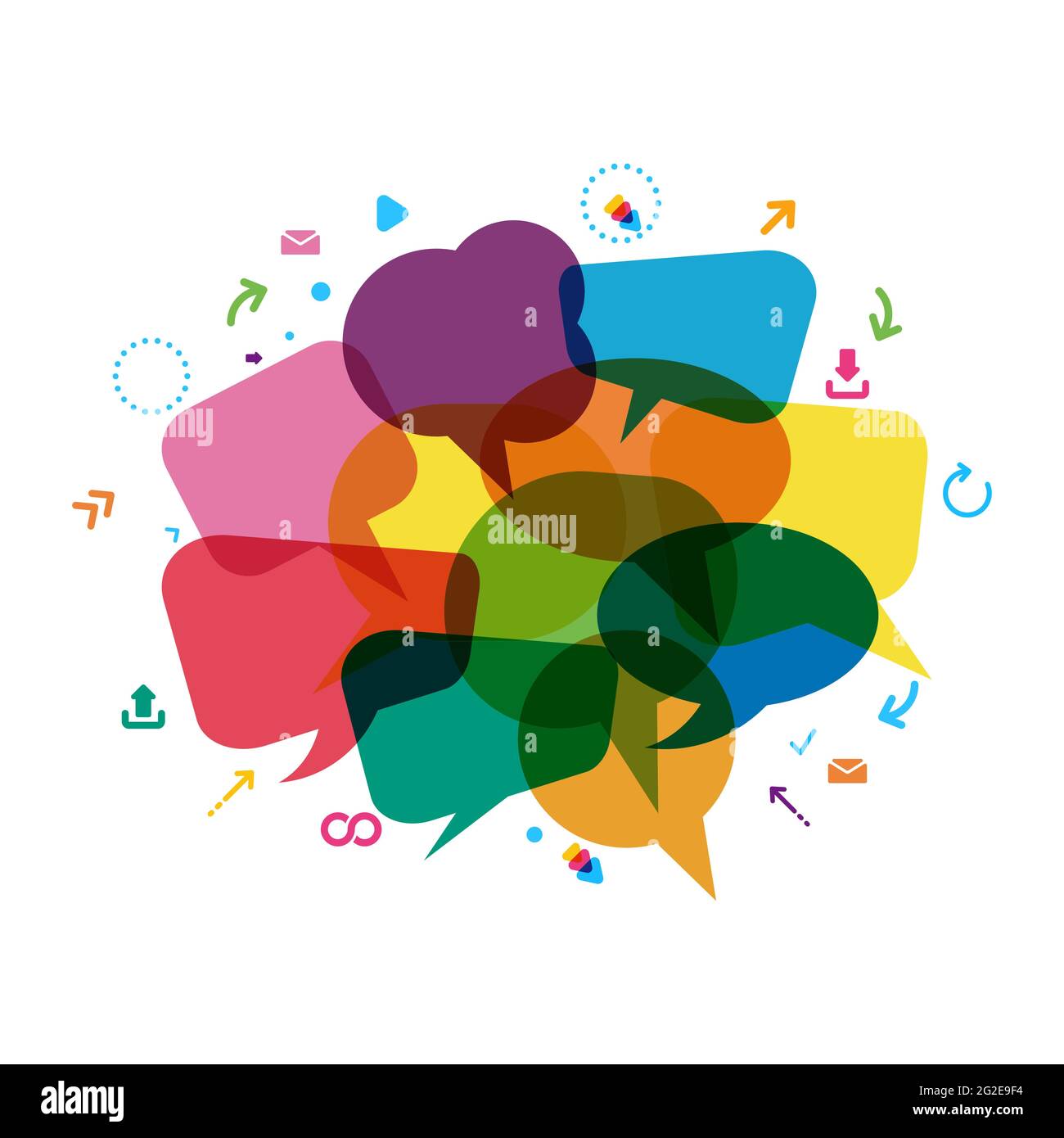 Communication Vector icon design illustration Template Stock Vector ...