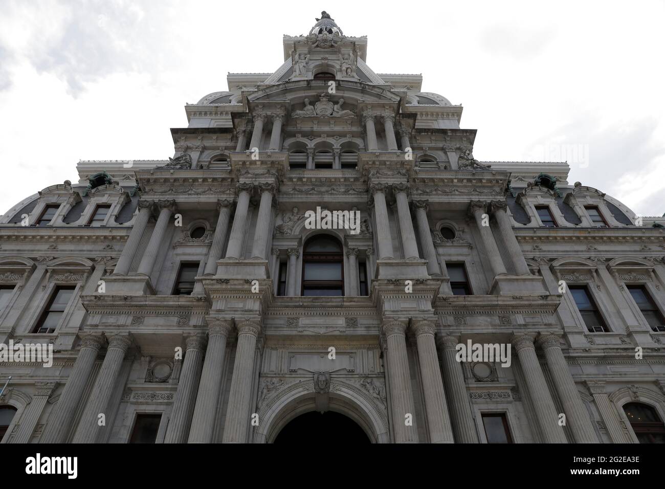 The Court of Common Pleas is seen in the Philadelphia City Hall in Philadelphia, Pennsylvania, U.S., June 10, 2021. REUTERS/Andrew Kelly Stock Photo