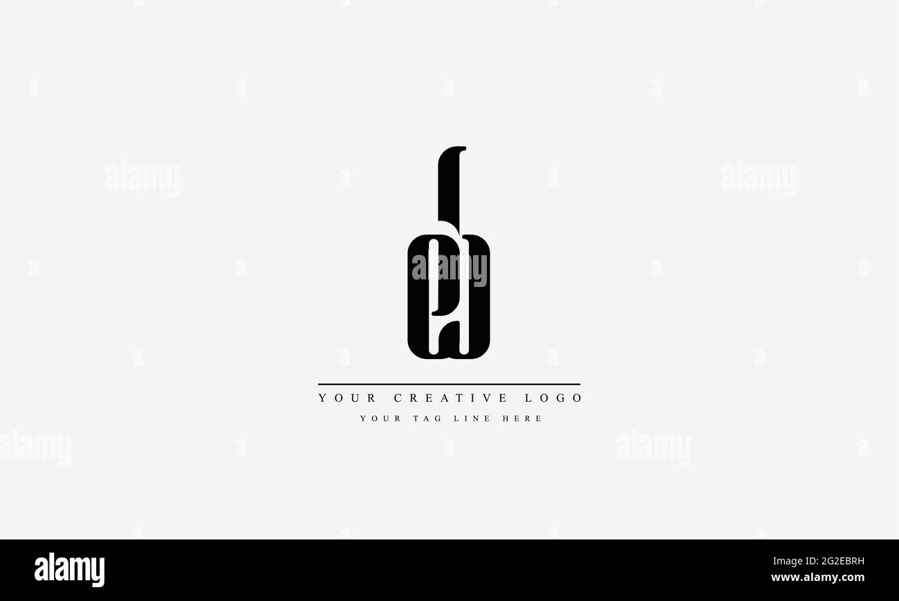 Letter Logo Design with Creative Modern Trendy Typography EB BE Stock Vector