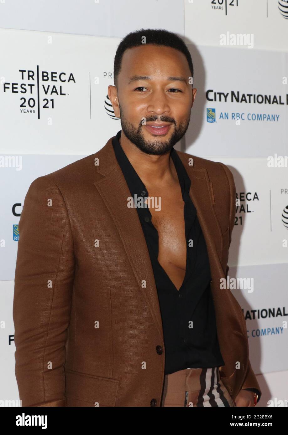 New York, New York, USA. 10th June, 2021. John Legend at the 2021 Tribeca Festival Premiere of Legend Of The Underground at Brookfield Place on June 10, 2021 in New York City. Credit: Rw/Media Punch/Alamy Live News Stock Photo