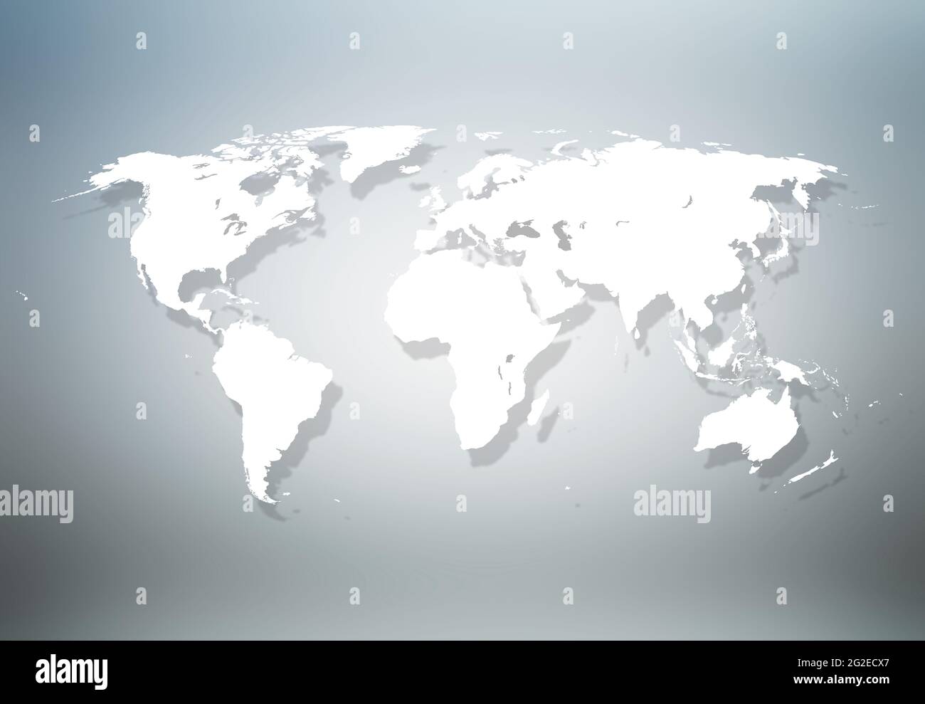 Precise world map Stock Photo - Precise World Map 2G2ECX7 