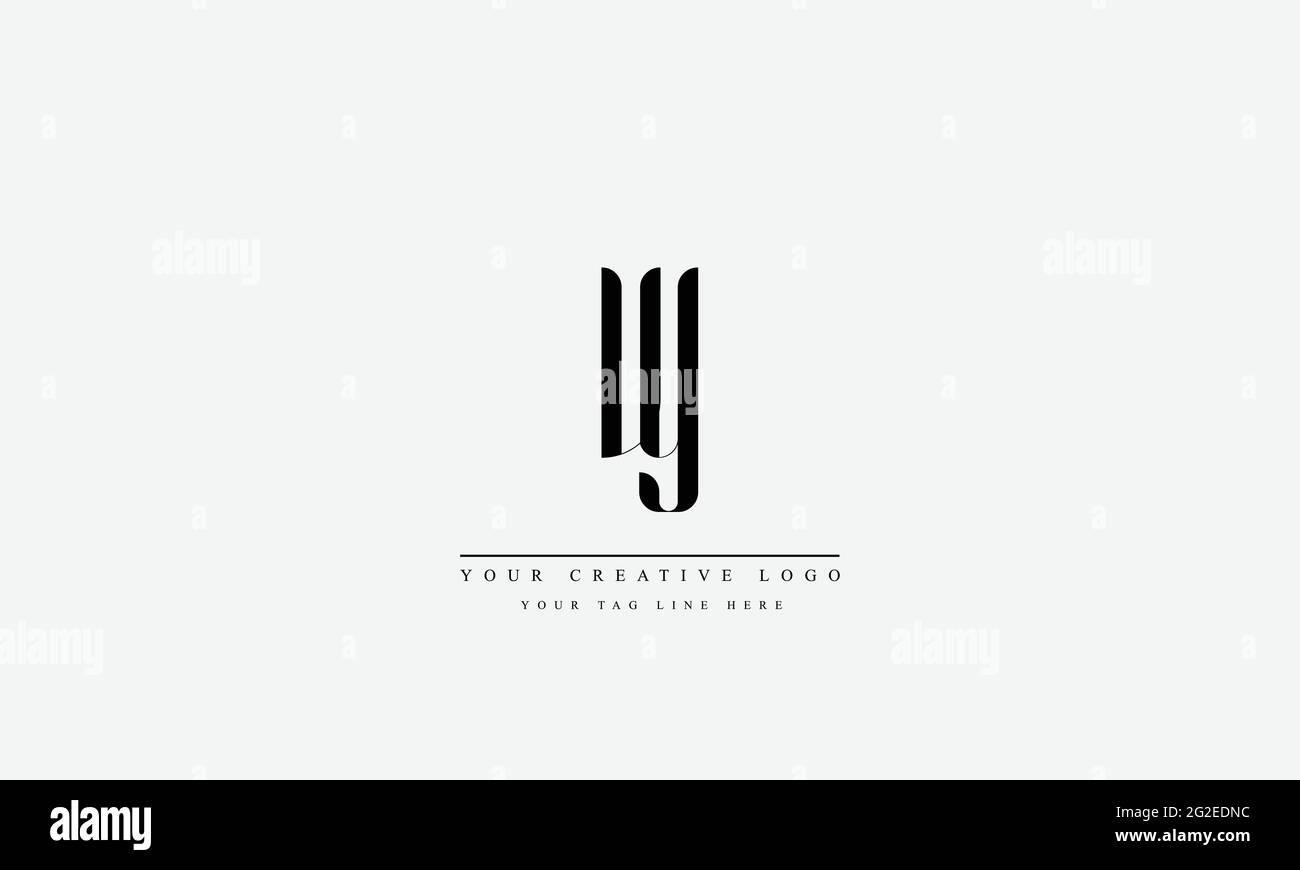 Letter Logo Design with Creative Modern Trendy Typography VY YV Stock Vector