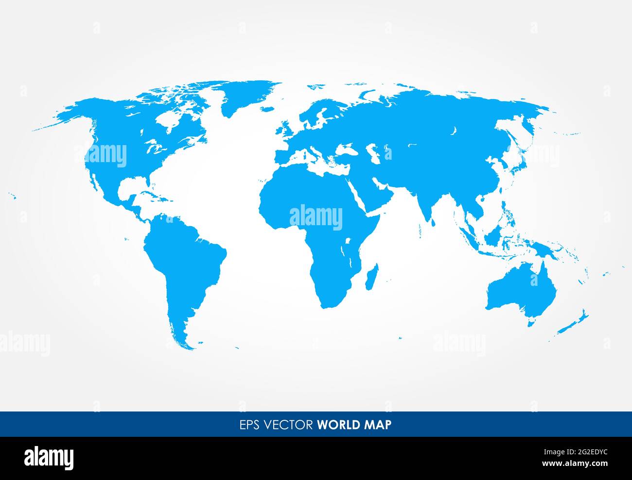 Precise world map - vector Stock Photo