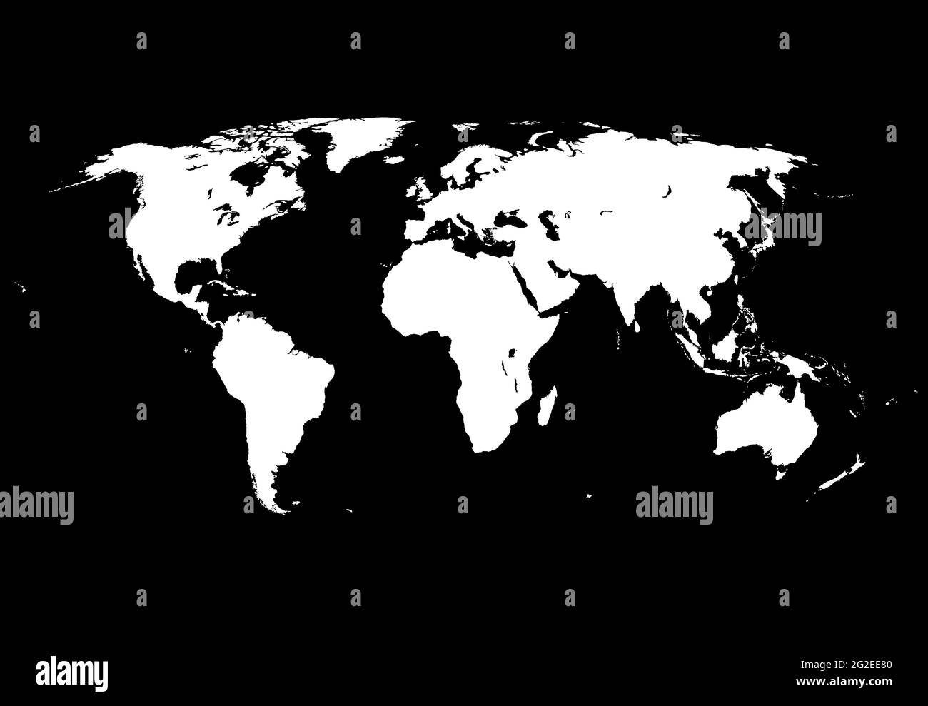 Precise world map Stock Photo