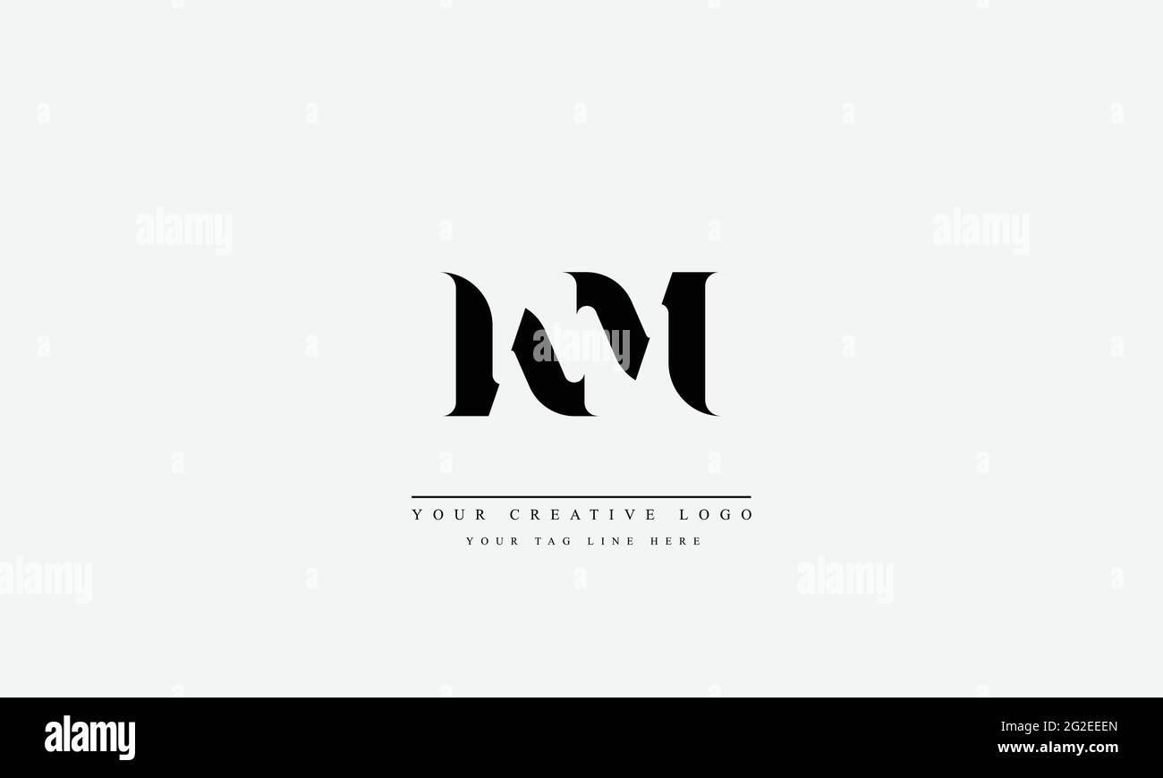 Letter Logo Design with Creative Modern Trendy Typography Stock Vector ...