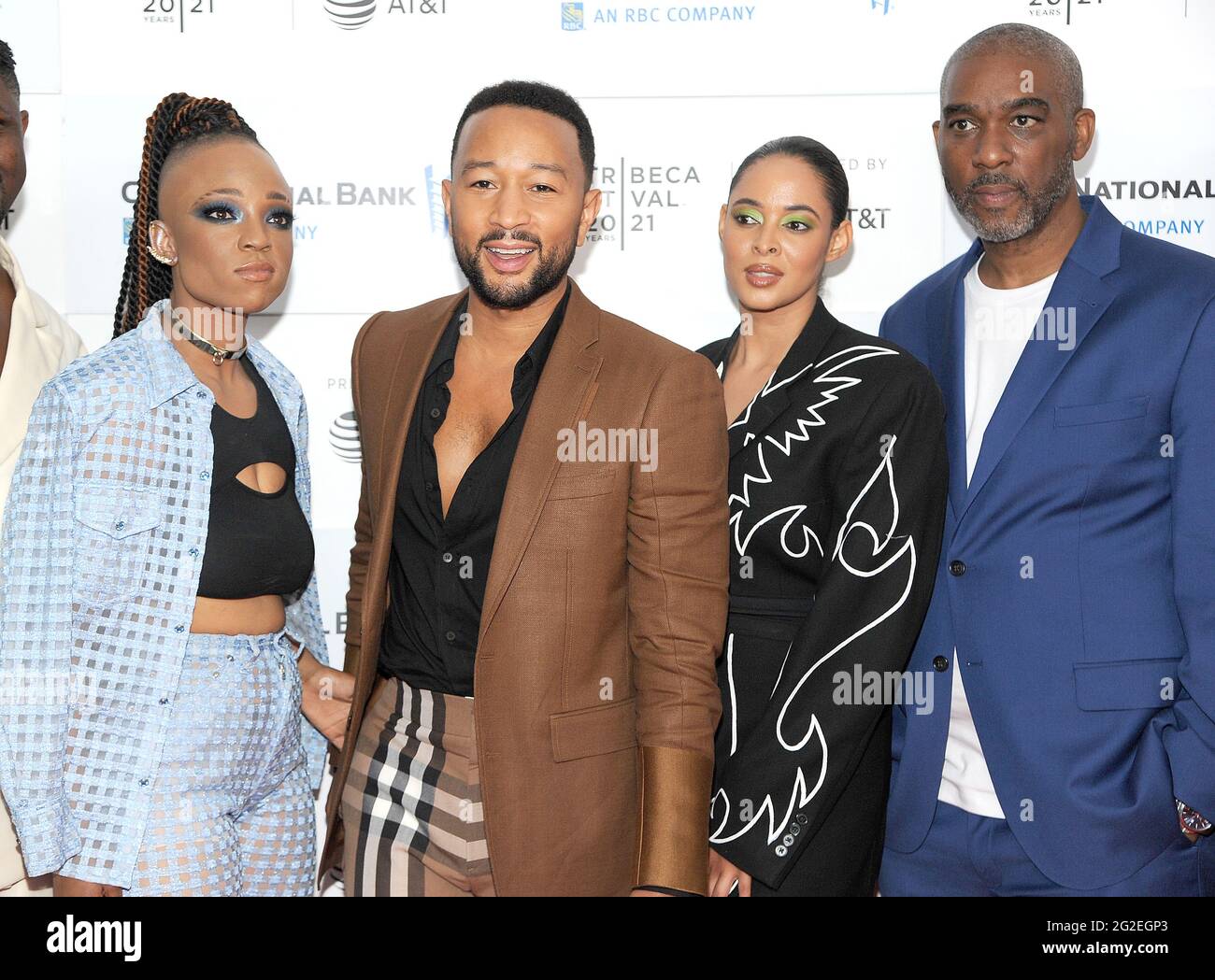 New York, New York, USA. 10th June, 2021. Nneka Onuorah, John Legend, Giselle Bailey and Mike Jackson attends the 2012 Tribeca Festival World Premiere of ''The Legend Of The Underground' on June 10, 2019 at Brookfield Place in New York City. Credit: George Napolitano/Alamy Live News Stock Photo