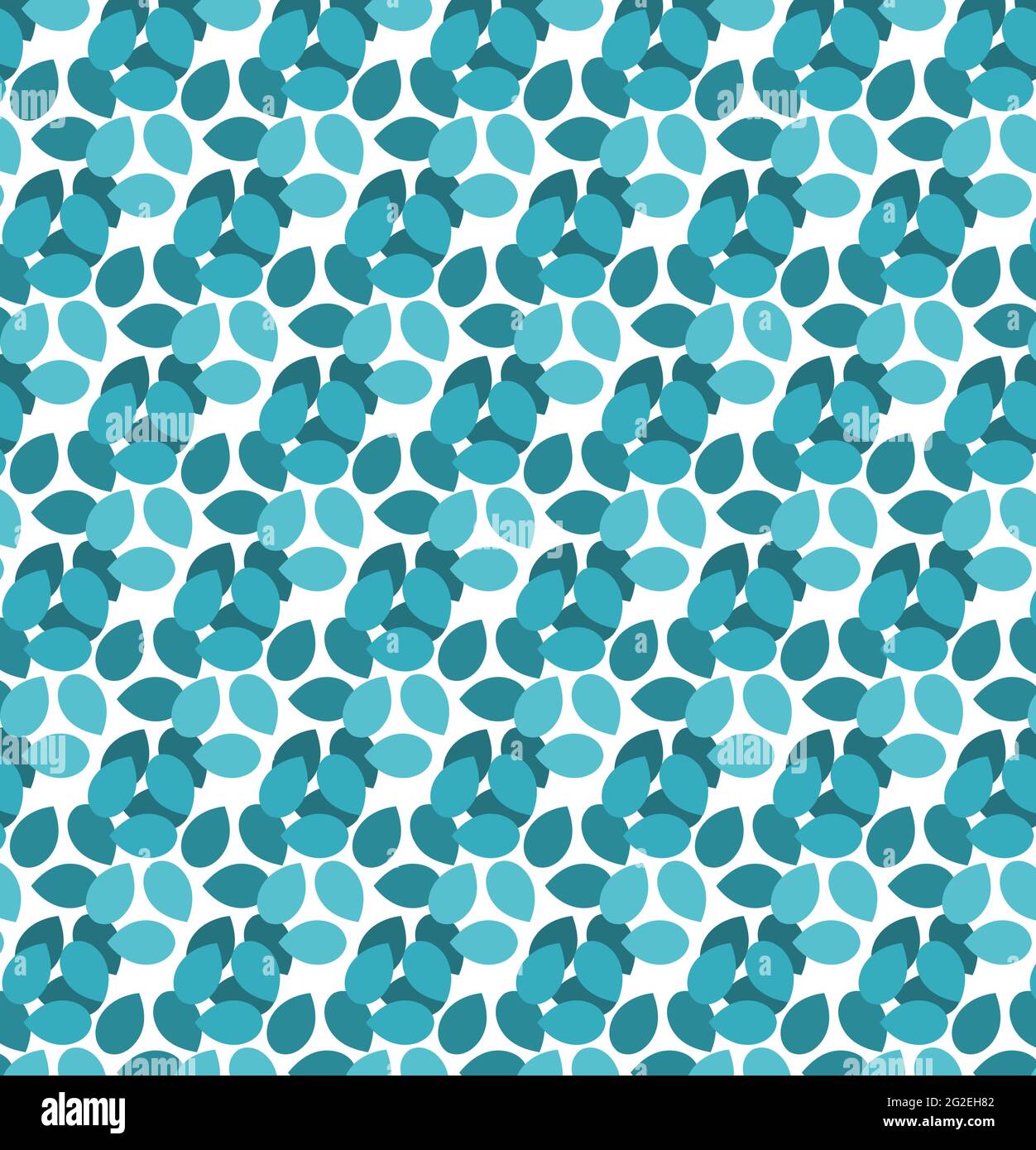 Seamless Blue shape random repeating vector pattern Stock Vector