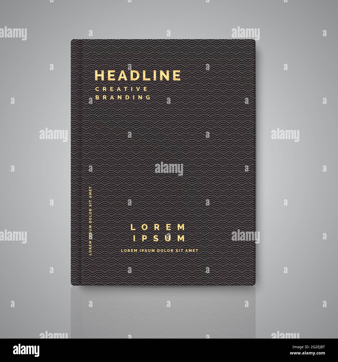 Abstract japanese pattern book cover template. Background design for