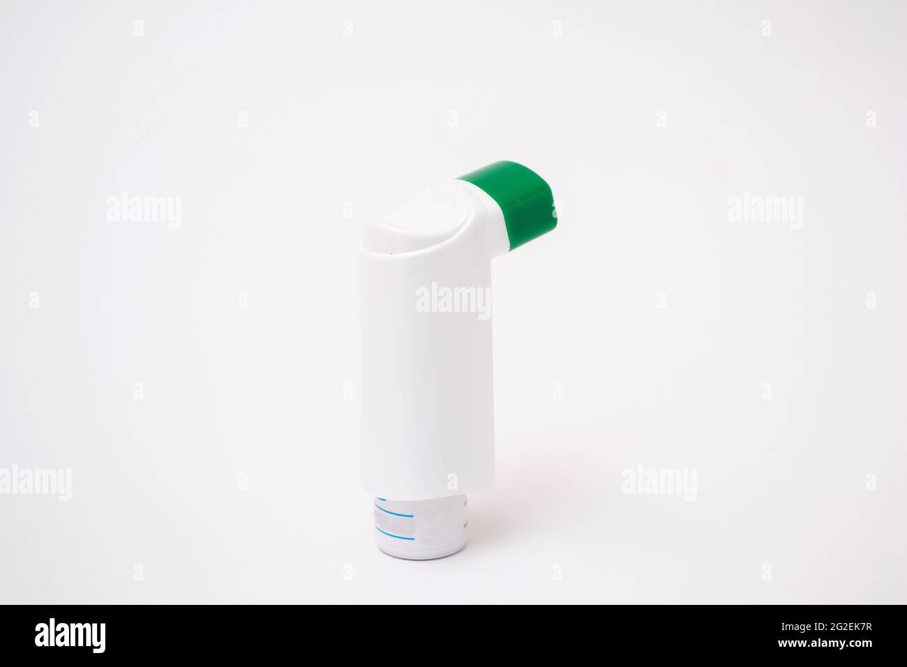 Asthma inhaler on white background. Iinhalation Aerosol for the treatment  of bronchial asthma Stock Photo - Alamy