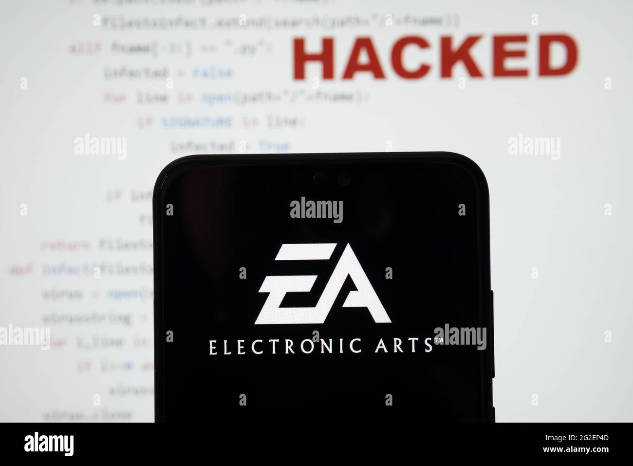 EA sports hack concept Stock Photo