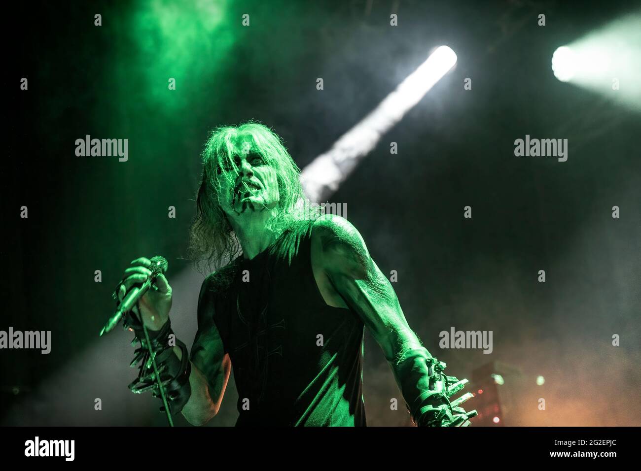 Oslo, Norway. 10th June, 2021. The Norwegian black metal band 1349 ...