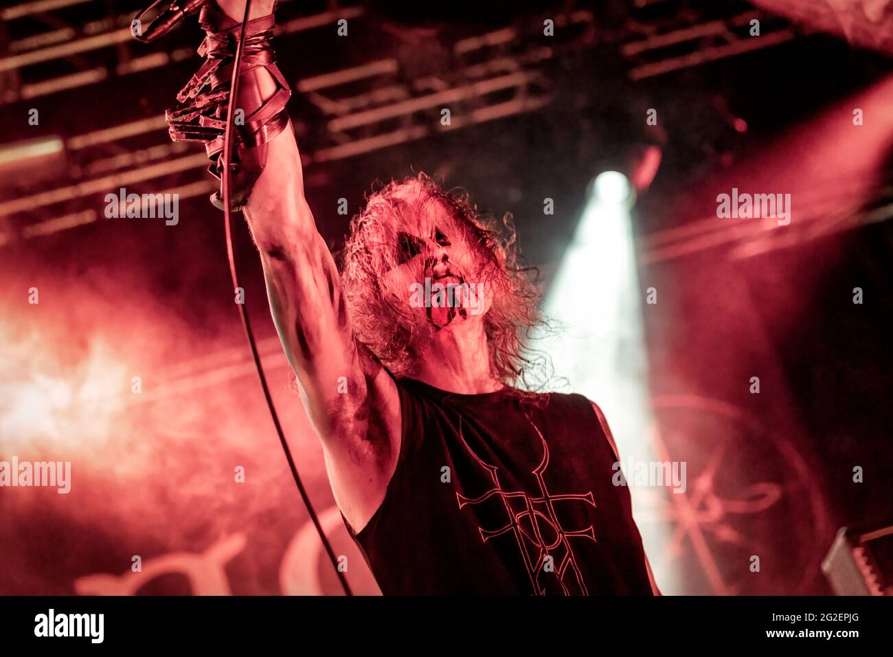 Oslo, Norway. 10th June, 2021. The Norwegian black metal band 1349 ...