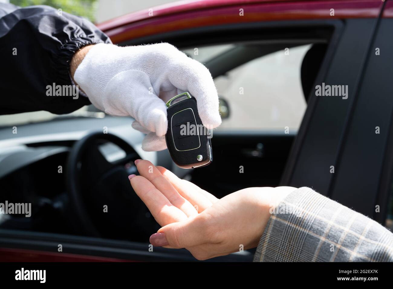 Two car people parking hires stock photography and images Alamy