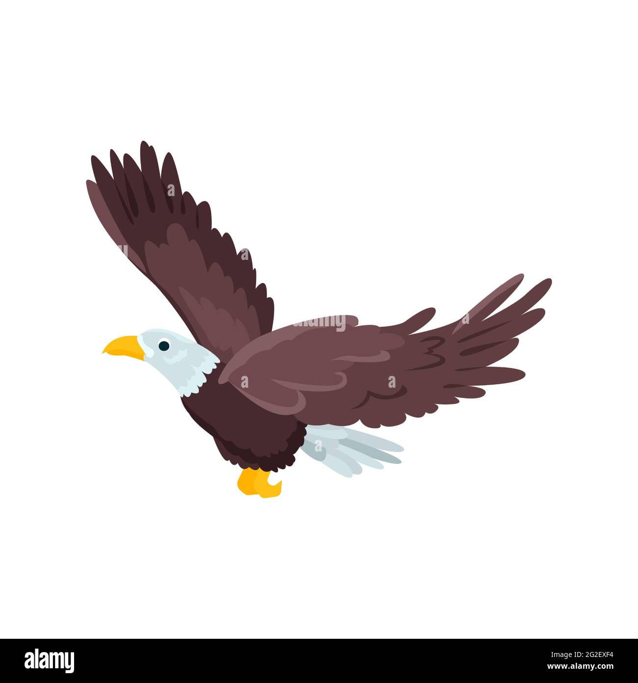Eagle flat icon. Colored vector element from birds collection. Creative ...