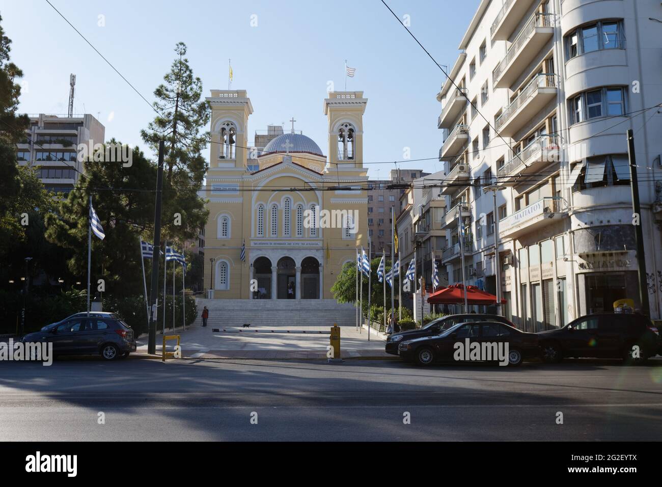 Saint Spyridon Church - Piraeus Greece Stock Photo