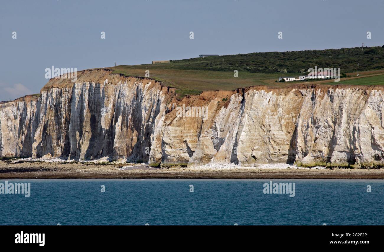 Cliffs at Newhaven, East Sussex, England Stock Photo