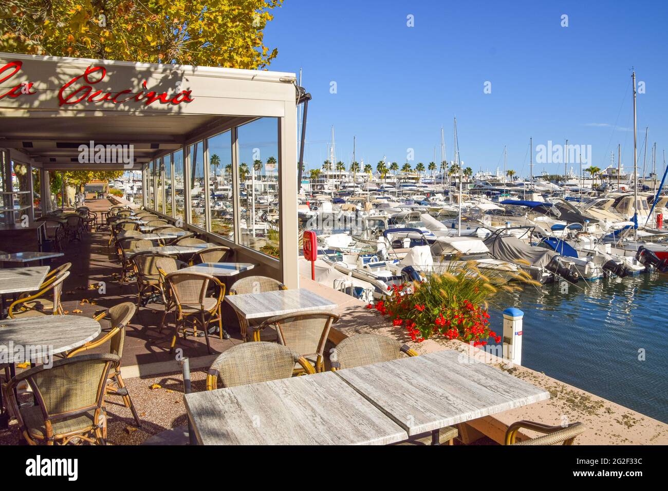 Golfe Juan marina, South of France Stock Photo