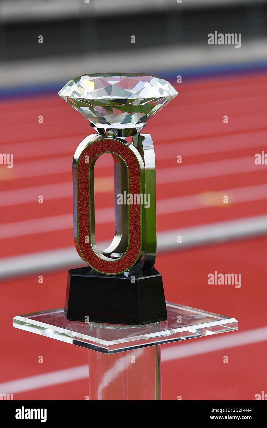 The Diamond League Trophy During Wanda Diamond League 2021 Golden Gala Pietro Mennea Athletics Internationals Photo Livemedia Lisa Guglielmi Stock Photo Alamy