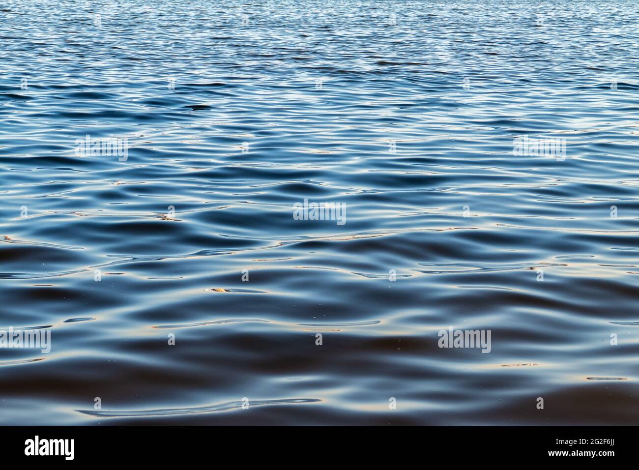 defocused blue water surface background Stock Photo