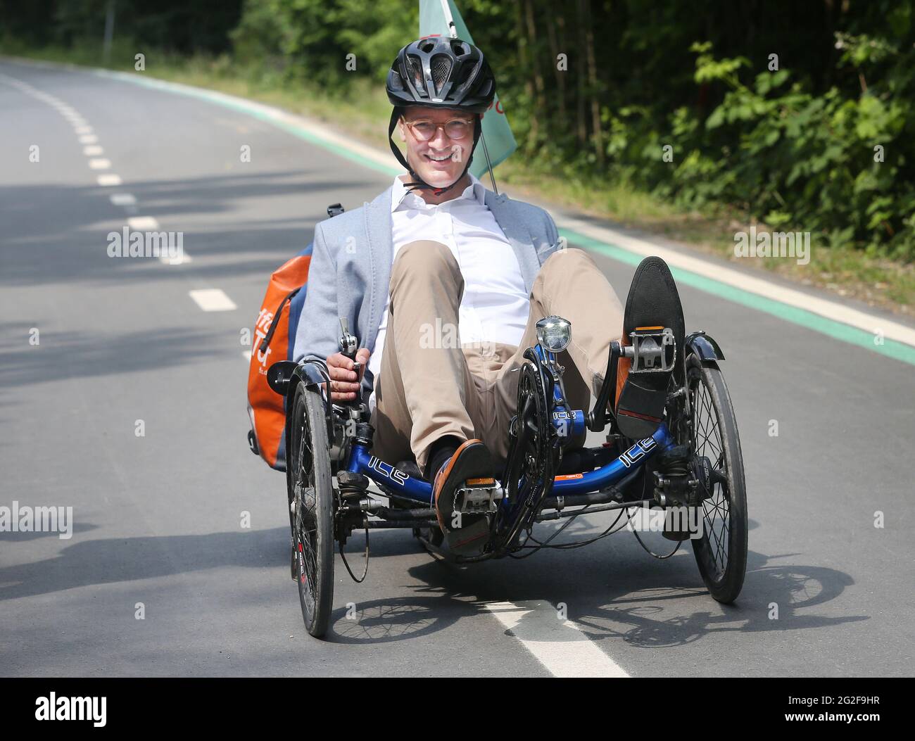 Recumbent transport hi-res stock 