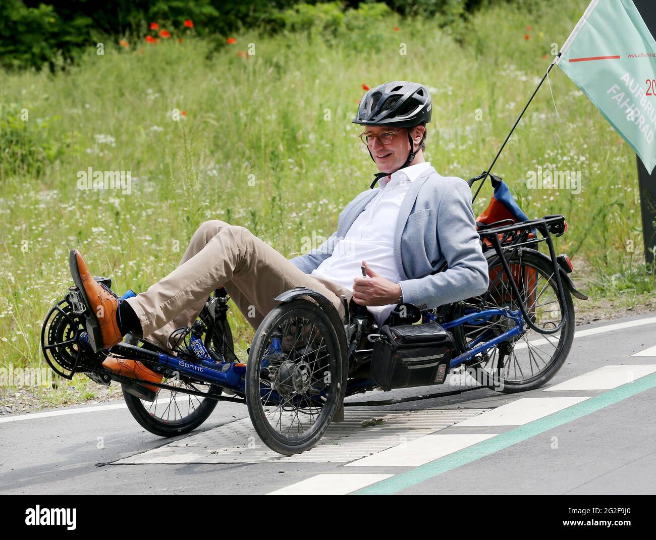 Recumbent transport hi-res stock 