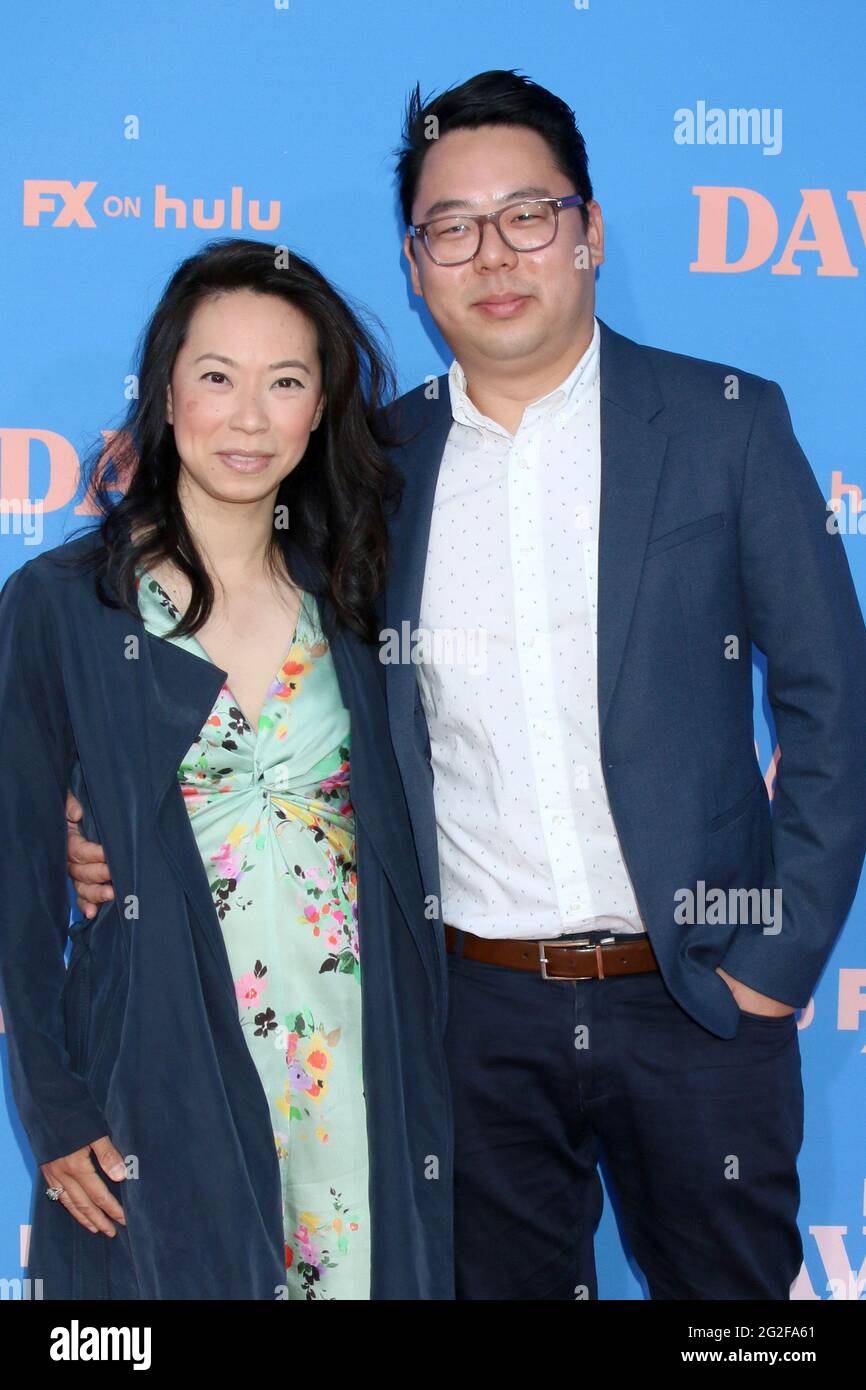 LOS ANGELES JUN 10 James Shin and wife at the "Dave" Season Two