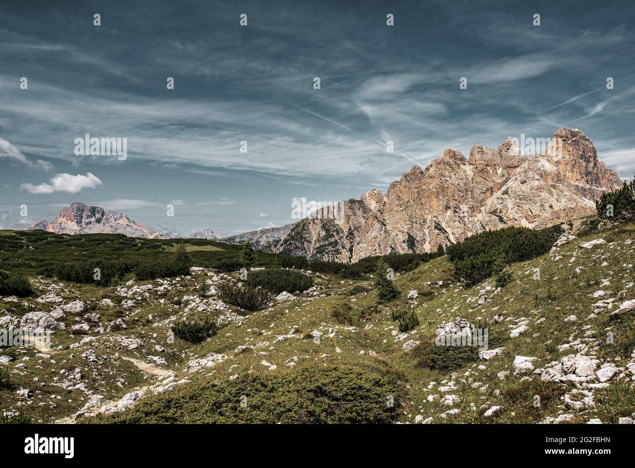 Rocks in the Dolomites mountains, Italy Stock Photo - Alamy