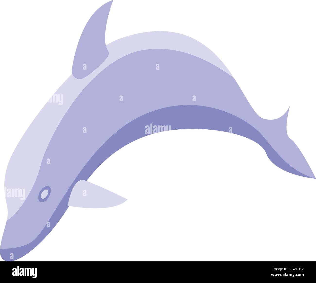 Dolphin icon. Isometric of Dolphin vector icon for web design isolated ...