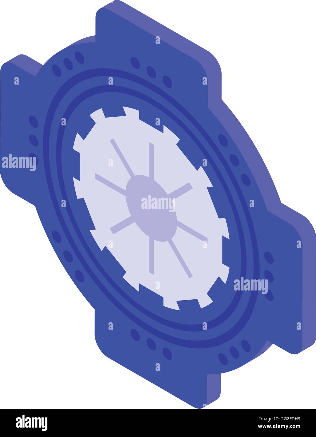 Disk clutch icon. Isometric of Disk clutch vector icon for web design
