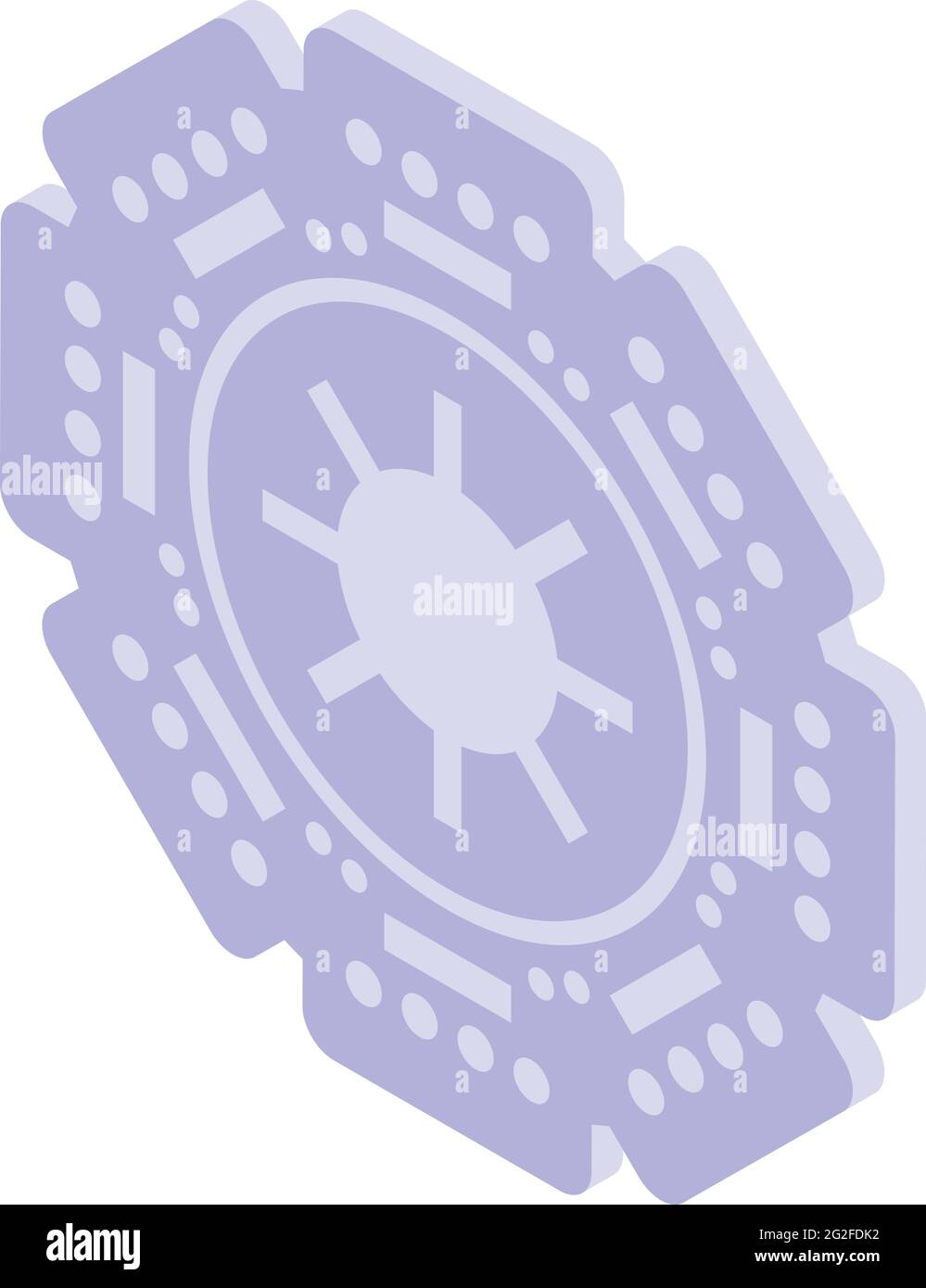 Drive clutch icon. Isometric of Drive clutch vector icon for web design