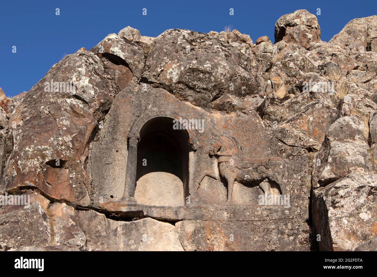 Kings Tomb Turkey. Hittite monument. Beysehir Turkey. Stock Photo