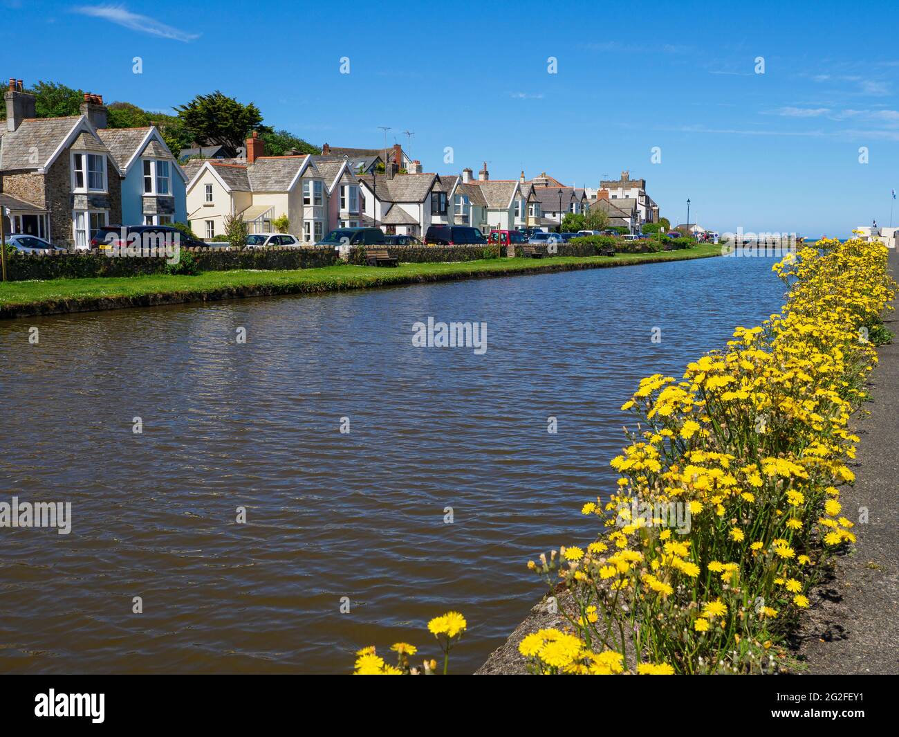 Bude Canal, Cornwall, UK Stock Photo - Alamy