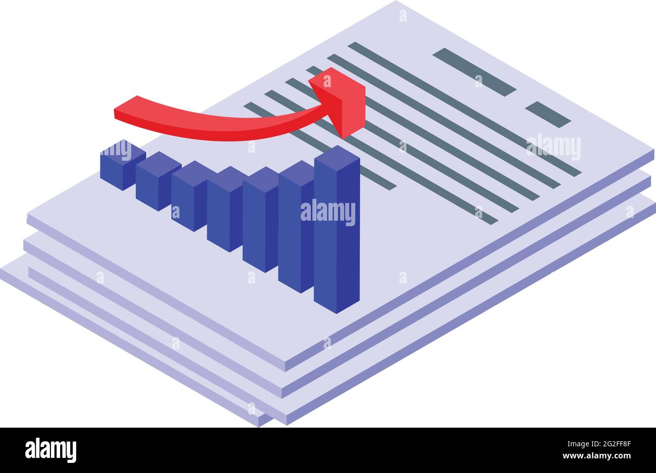 Papers result money icon. Isometric of Papers result money vector icon ...