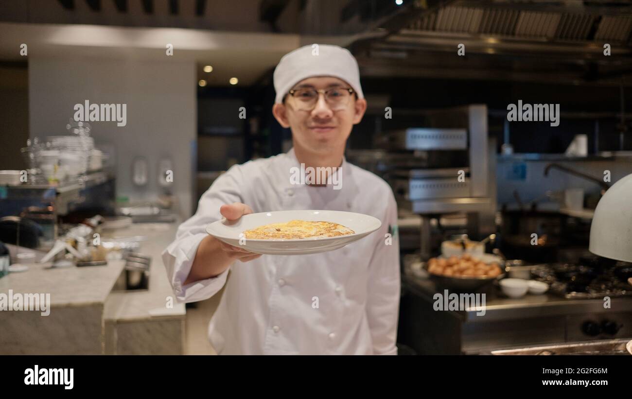 Breakfast Buffet Millennium Hilton hotel Stock Photo Alamy