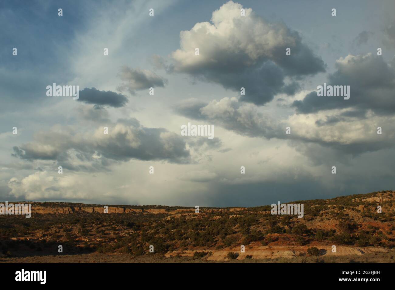 Landscape with beautiful cloudy sky Stock Photo - Alamy